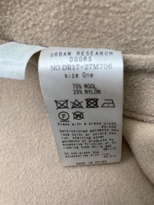 URBAN RESEARCH DOORS/アーバンリサーチドアーズ/チェスターコート/ジャケット/アウター/ベージュ/One