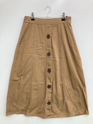 Shelney/ミモレ/半端丈スカート/スカート/ブラウン/L