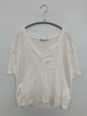 ZARA/ザラ/Tシャツ/カットソー/トップス/ホワイト/EUR S/USA S/MEX 26