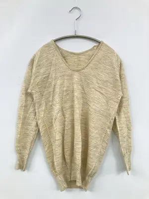 R/Tシャツ/カットソー/トップス/ベージュ/M