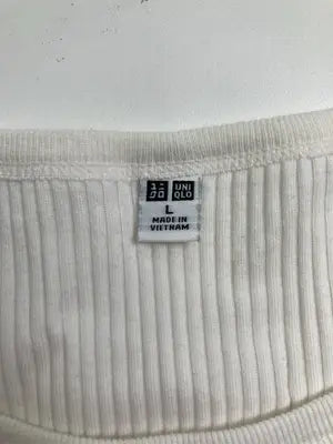 UNIQLO/ユニクロ/Tシャツ/カットソー/トップス/ホワイト/L