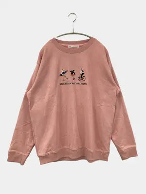 ikka/イッカ/スウェット/トップス/ピンク/XL