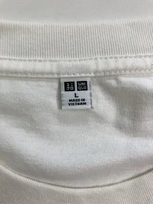 UNIQLO/ユニクロ/Tシャツ/カットソー/トップス/ホワイト/L