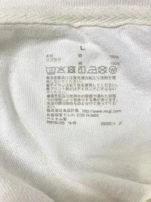 無印良品/ムジルシリョウヒン/Tシャツ/カットソー/トップス/ホワイト/L