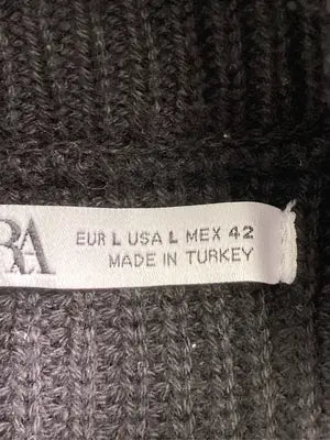 ZARA/ザラ/ニット/セーター/トップス/ブラック/USA L