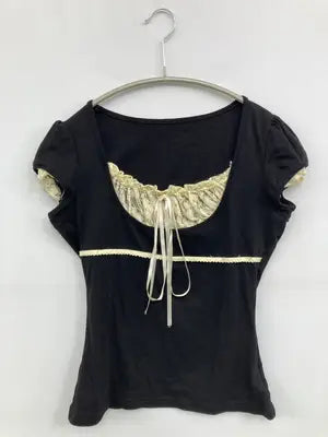 Tシャツ/カットソー/トップス/ブラック/M