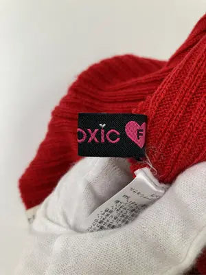 lovetoxic/ラブトキシック/ニットキャップ/ビーニー/帽子/レッド/F