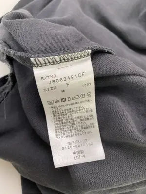 JEANASIS/ジーナシス/Tシャツ/カットソー/トップス/ブラック/F