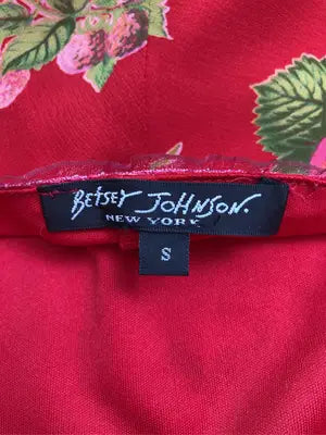 BETSEY JOHNSON/キャミソール/トップス/レッド/S