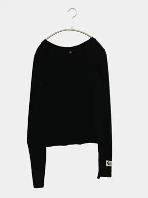 WEIZHE YC/Tシャツ/カットソー/トップス/ブラック/M