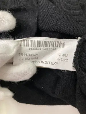 ZARA/ザラ/Tシャツ/カットソー/トップス/ブラック/USA M