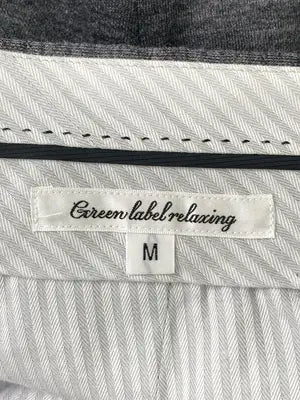 green label relaxing/グリーンレーベルリラクシング/スラックス/パンツ/グレー/M