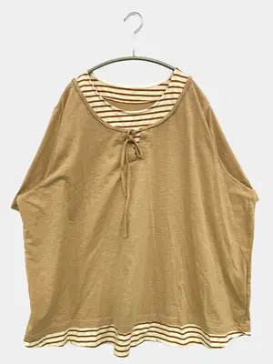 SMILE LAND/スマイルランド/Tシャツ/カットソー/トップス/ベージュ/8L