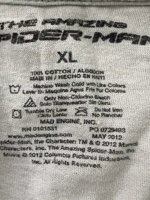 SPIDER-MAN/Tシャツ/カットソー/トップス/グレー/XL