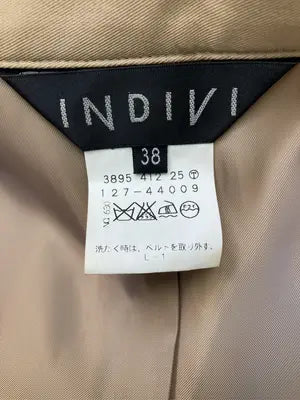 INDIVI/インディヴィ/トレンチコート/ジャケット/アウター/ベージュ/38
