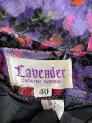 Labender/ミモレ/半端丈スカート/スカート/ブラック/40