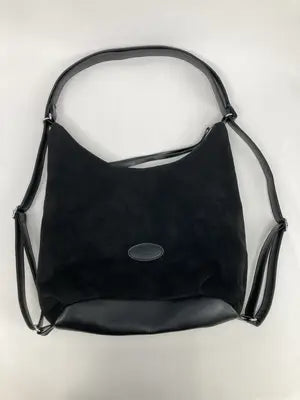 FASHION&BAGS LEATHER/バックパック/リュック/バッグ/ブラック