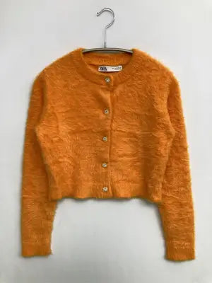 ZARA/ザラ/カーディガン/ボレロ/トップス/オレンジ/S