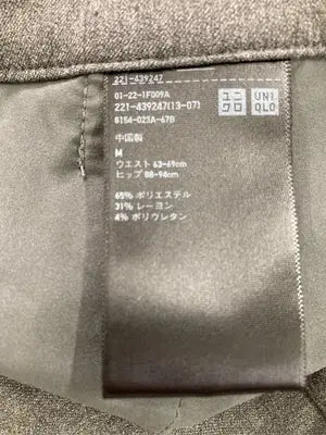UNIQLO/ユニクロ/スラックス/パンツ/ブラック/m