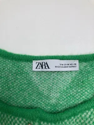 ZARA/ザラ/カーディガン/ボレロ/トップス/グリーン/EUR M