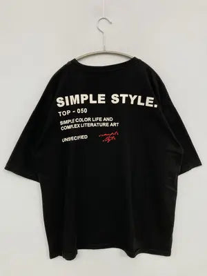 Tシャツ/カットソー/トップス/ブラック/XL
