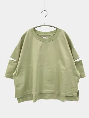 LAKOLE/ラコレ/Tシャツ/カットソー/トップス/ライトグリーン/F