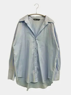 ZARA/ザラ/シャツ/ブラウス/トップス/スカイブルー/S