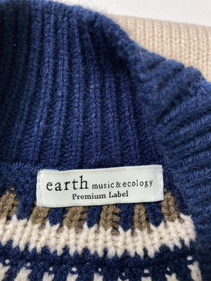 earth/アース/ニット/セーター/トップス/ブルー/F