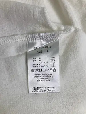 mammal/Tシャツ/カットソー/トップス/ホワイト/F