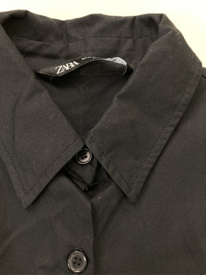 ZARA/ザラ/シャツワンピース/ワンピース/ドレス/ブラック/EUR XS/USA XS/MEX 24