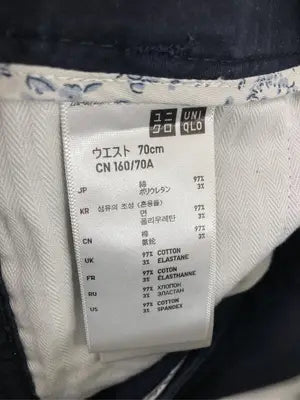 UNIQLO/ユニクロ/チノパンツ/パンツ/ネイビー/160/70A  ウエスト70cm