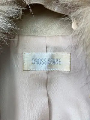 CROSS STAGE/レザージャケット/ジャケット/アウター/ベージュ/9号