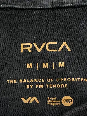 RVCA/ルーカ/Tシャツ/カットソー/トップス/ブラック/M