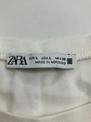 ZARA/ザラ/Tシャツ/カットソー/トップス/アイボリー/USA L