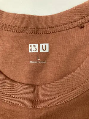 UNIQLO/ユニクロ/Tシャツ/カットソー/トップス/ブラウン/L