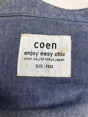 coen/コーエン/シャツ/ブラウス/トップス/ブルー/F