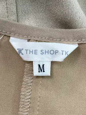 THE SHOP TK/ザショップティーケー/ノーカラーコート/ジャケット/アウター/ベージュ/M