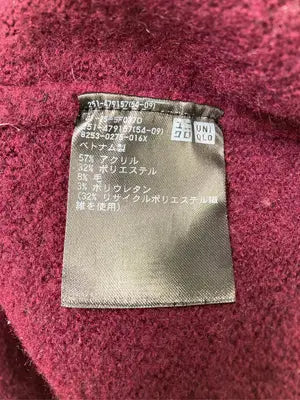 UNIQLO/ユニクロ/ニット/セーター/トップス/レッド/S