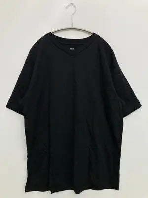 UNIQLO/ユニクロ/Tシャツ/カットソー/トップス/ブラック/L