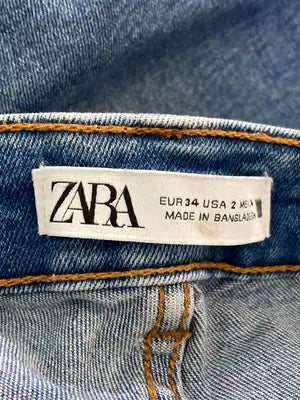 ZARA/ザラ/デニムパンツ/パンツ/ブルー/EUR 34