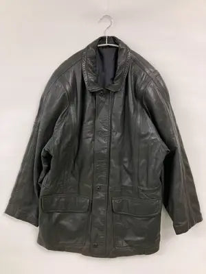 Partina/レザージャケット/ジャケット/アウター/ブラック/L