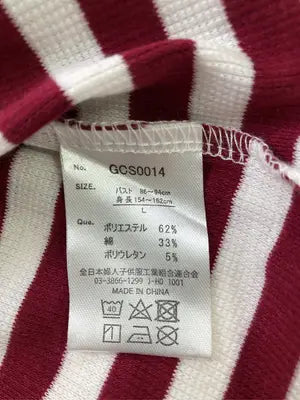 Tシャツ/カットソー/トップス/レッド/L