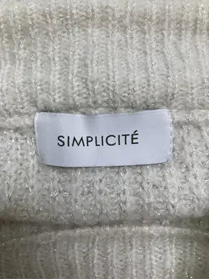 SIMPLICITE/サンプリシテ/ニット/セーター/トップス/ホワイト