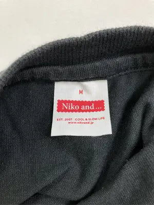 niko and .../ニコアンド/Tシャツ/カットソー/トップス/ブラック/M
