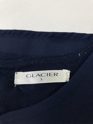 GLACIER/グラシア/Tシャツ/カットソー/トップス/ネイビー/L