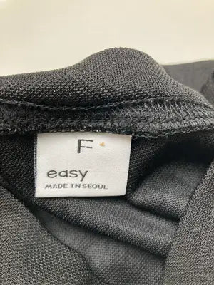 easy/イージー/Tシャツ/カットソー/トップス/ブラック/F
