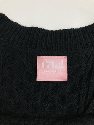 17kg/イチナナキログラム/ニット/セーター/トップス/ブラック/F