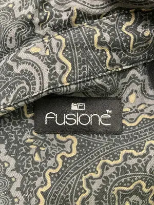 FUSIONE/シャツ/ブラウス/トップス/ブラック/XL