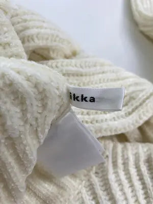 ikka/イッカ/ニット/セーター/トップス/アイボリー/M