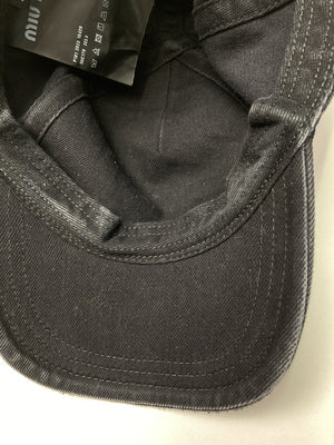 miu miu/ミュウミュウ/キャップ/帽子/ブラック/S